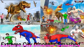 Extreme City Dinosaur🦕🦕 Smashed 3D City Riots screenshot 5