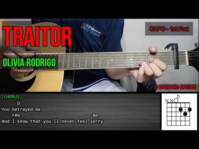 Olivia Rodrigo – TRAITOR, Guitar Tutorial