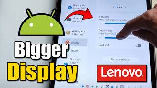 How to Change Display and Text Size on Lenovo Tablet - Fast Tutorial