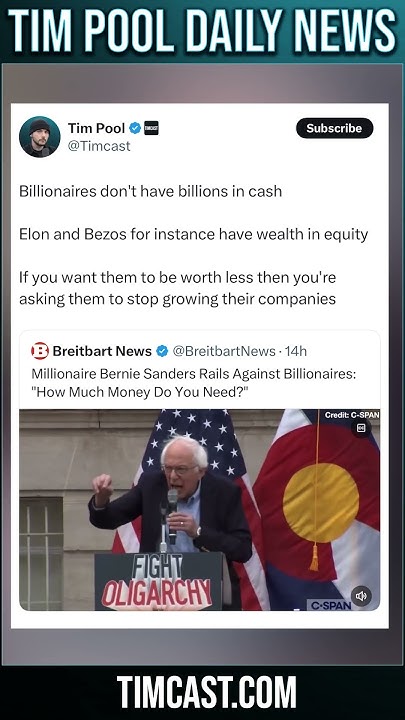 Bernie Sanders Rails AGAINST Billionaires #shorts - YouTube