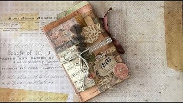 STACKED ENVELOPE JUNK JOURNAL PT. 1:  Make a Junk Journal from Recycled File Folder and Envelopes