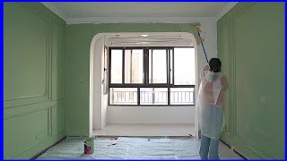 Talented young girl renovating \& decorating 2 wonderful apartments