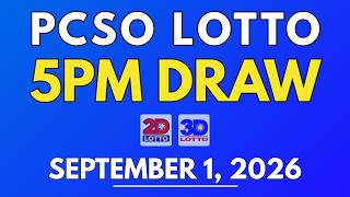PCSO Lotto Result Today September 1, 2026 | 5PM LIVE Results