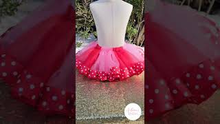 Ribbon trim Tutu and detachable ruffle socks for Elmo's 1st Birthday