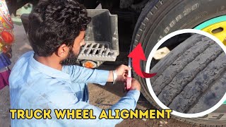 How to do Heavy duty truck front axial wheel alignment | Wheel Alignment | Habib Mechanic