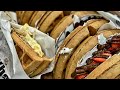 Corn Cheese Waffle & Whipped cream waffles of various popular toppings - Korean street food