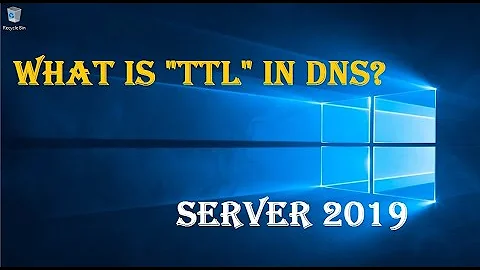 WHAT IS "TTL" IN DNS?