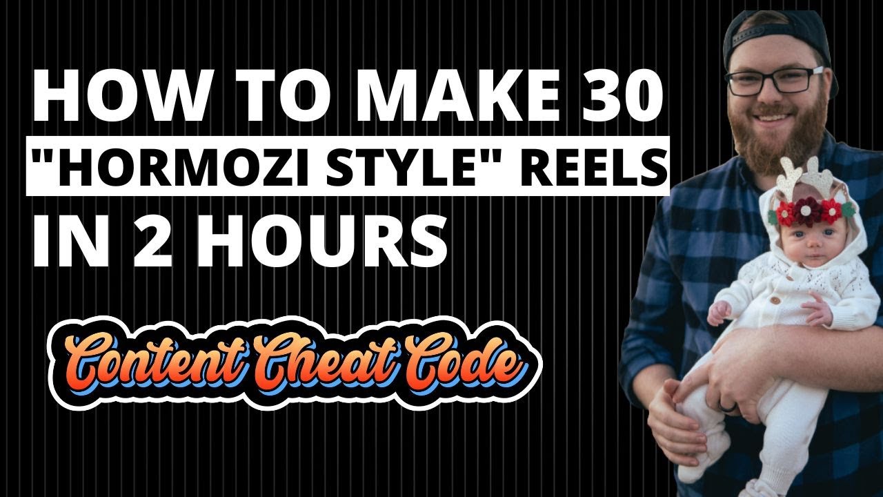 How to Make 30 "Hormozi Style" Reels in 2 Hours | How to Make Reels | How to make Batch Content