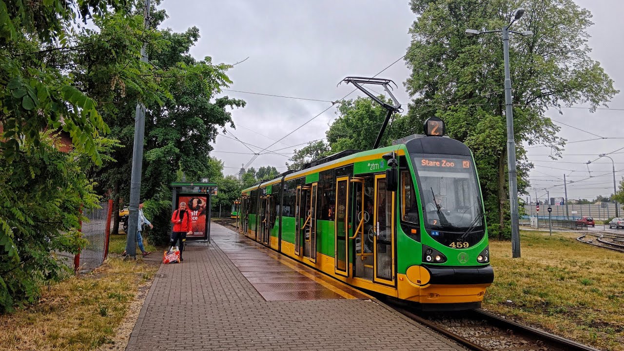 MPK Poznań Linia 2 kierunek Stare ZOO(trasa zmieniona).Moderus Beta MF 20 AC.