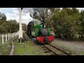 Bennett Brook Railway - Mussel Pool station departure - Winter 2023