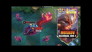 : TOP GLOBAL MOSKOV UNLI DASH BUILD! THIS IS WHY MOSKOV IS THE HOTTEST HERO NOW IN HIGH RANKED GAME!!!
