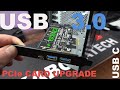 Old PC Upgrade  USB 3.0 USB C Ports and SSD , all in One