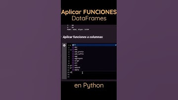 Aplica Funciones en Columnas de un DataFrame #python #aprenderpython #dataframe