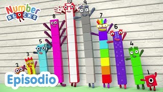 Numberblocks en Español | Episodios completos | ¿CUÁL ES LA DIFERENCIA?