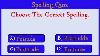 Spelling Quiz 43: Can You Score 15/15?