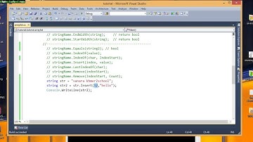 Lesson 28 String Methods Eqauls, IndexOf,Insert,LastIndexOf,Remove