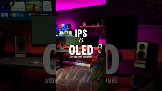 See the difference between oled vs ips#ips #oled #monitor #setup #shorts #likeandsubscribe #like