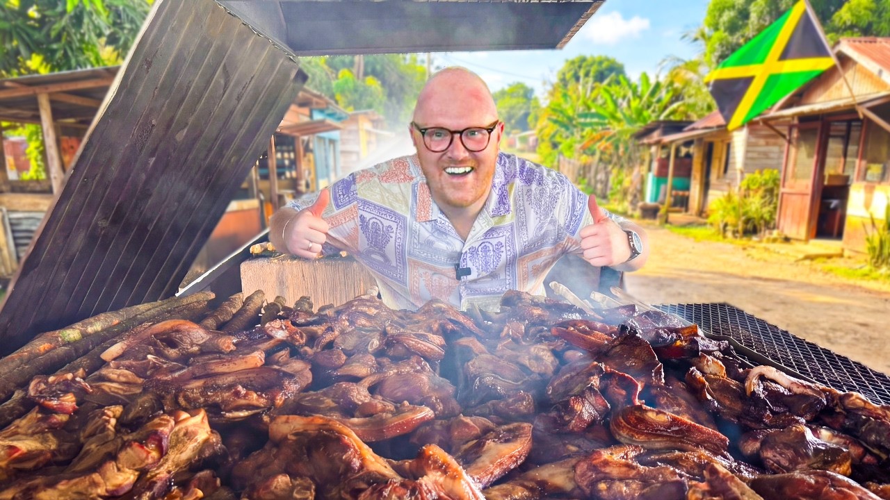 ⁠Englishman eats Jerk for the FIRST TIME! (IN JAMAICA)