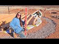 Placing and Leveling Joists Over Our Underground Earthbag Room