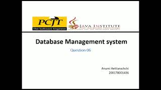 06.Database Management System Task 06