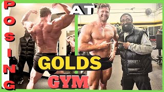 Posing With Charles Glass At Golds Gym Venice Beach