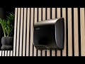 Speedflow Plus by Saniflow: Quiet, high-speed, and efficient hand dryer for high traffic restrooms.