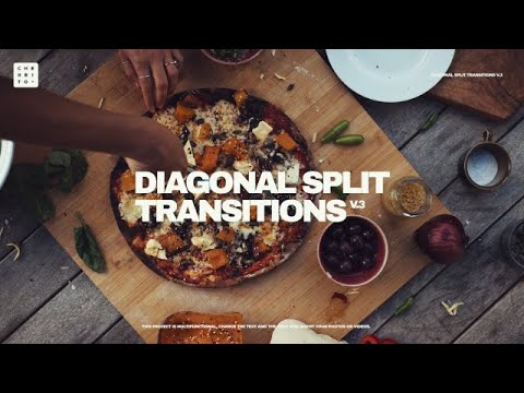 Diagonal Split Transitions V.3 Premiere Pro Templates