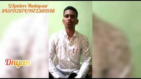 QSPIDERS/JSPIDERS HADAPSAR STUDENT GOT PLACED AS ASSOCIATE SOFTWARE ENGINEER