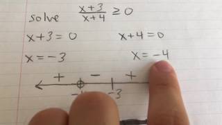 Solving a Rational Inequality (Example)