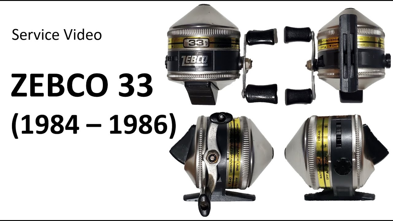 Zebco 33 (1984 - 1986 version) Spincast Reel Service Video 