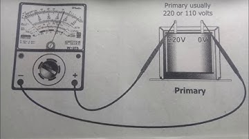 how to test transformer using multitester (analog)