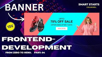 How to create Responsive banner Ad using Html Css || Html Css Tutorial