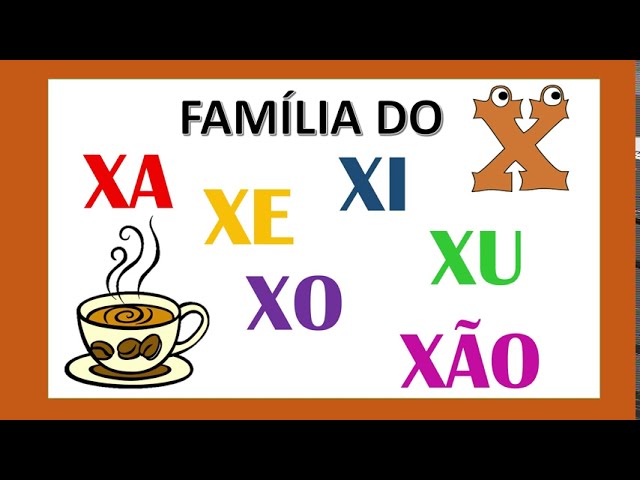 Portugues Atividade Familia Silabica Letra X 1º Ano