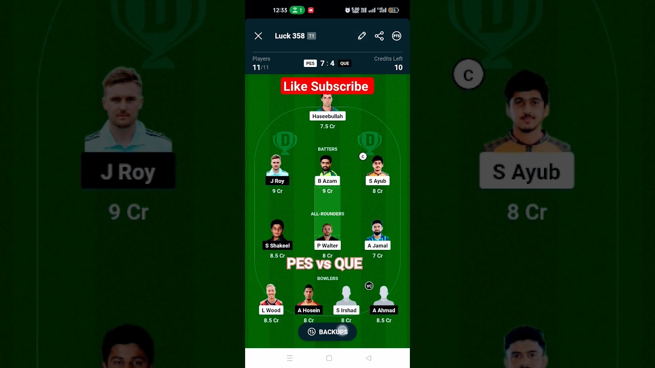 PES vs QUE Dream 11 Prediction|PES vs QUE Dream 11|PES vs QUE Dream 11 Team|Super League T20