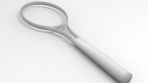 NX Tutorial - Surfacing - Creating Racket - HD Video