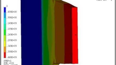 Tensile test simulation - cross section (Ansys Ls/Dyna)