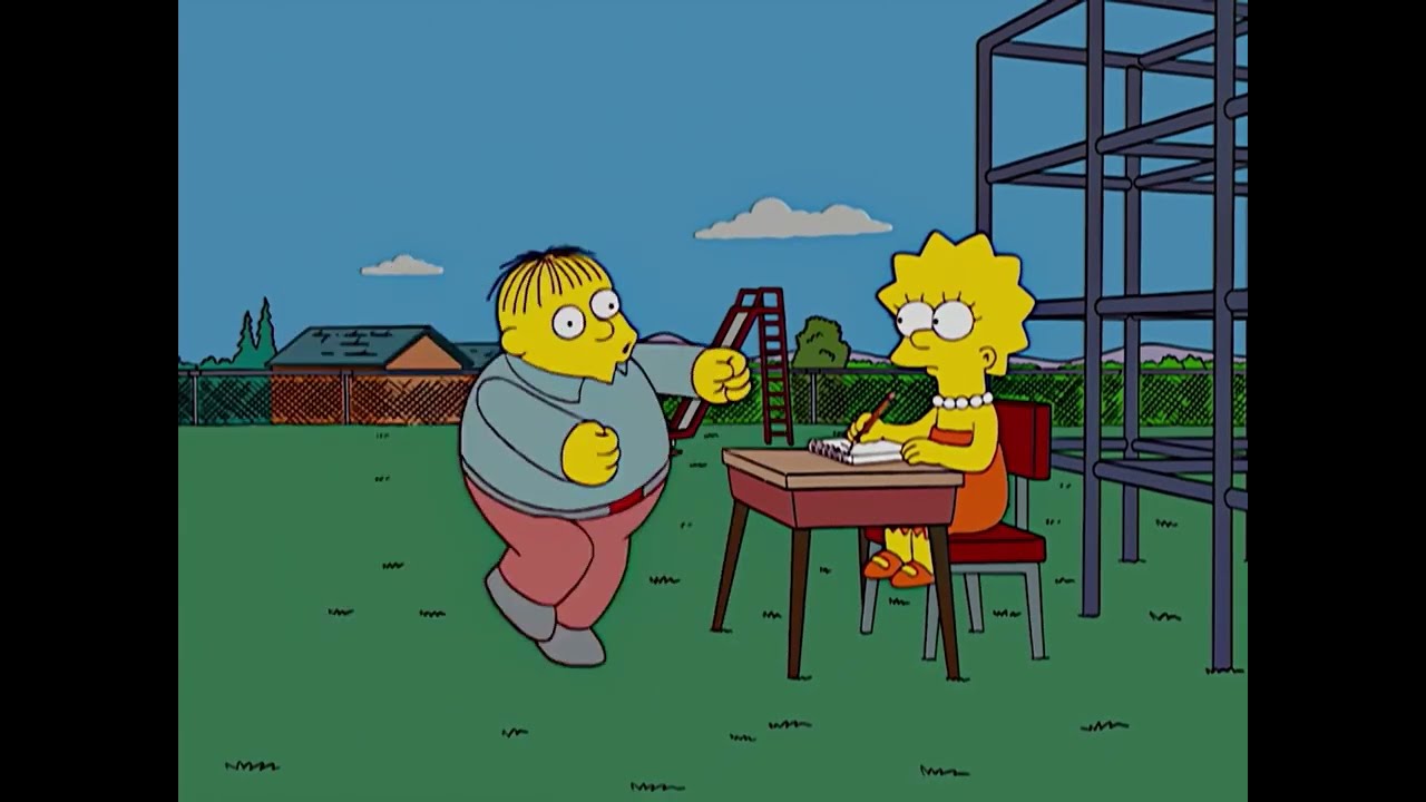 Simpson 15x22 Ralph quiere ser coche de bomberos
