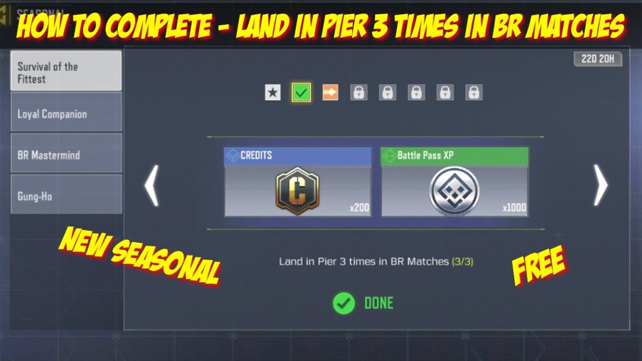 Cod mobile Land in Pier 3 times in BR Matches / cod mobile new seasonal ...