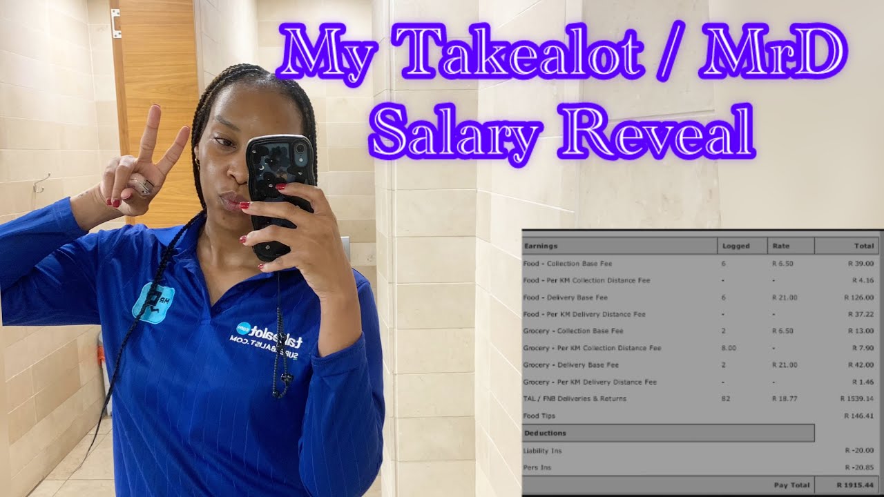 Сколько я заработал на этой неделе в качестве водителя MrD / Takealot, включая чаевые + небольшой...