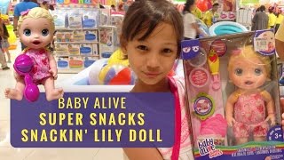 Baby Alive Super Snacks Snackin' Lily - Unboxing & Feeding