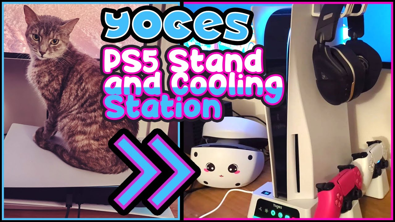 YOGESVR ✨ PS5 Fast Charging Stand 🌟 Cooling Station