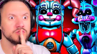 4 СЕРИЯ FNAF The Glitched Attraction, я починил бейби новый фнаф 10 глитч.