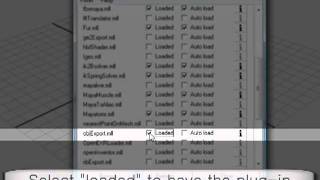 Maya Tutorials: enabling .obj export and other formats Profile