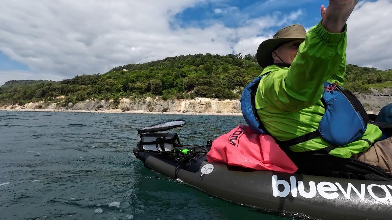 LYME REGIS Day 2 (REVISED) - Kayaking past the Undercliffs Nature Reserve, almost to Axmouth.