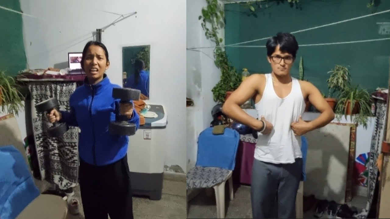 Meeta Kese Exercise Krr Rahi 😂