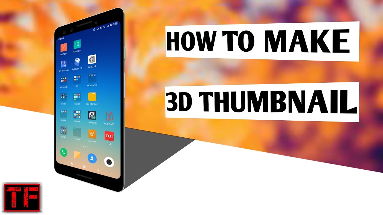 3d Model Thumbnail Example How To Make 3D Thumbnail II 3D Thumbnail II By Technical Fun #3D - YouTube