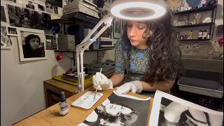My favorite part of being a film photographer ✦ Darkroom printing ✦ Spotting Silver gelatin print My favorite part of being a film photographer ✦ Darkroom printing ✦ Spotting Silver gelatin print