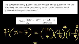 Solved Problems- Binomial Distribution Problem 1