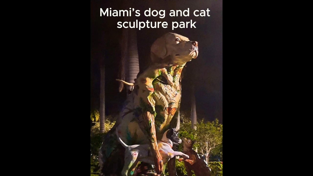 Miami dog and cat sculpture park
