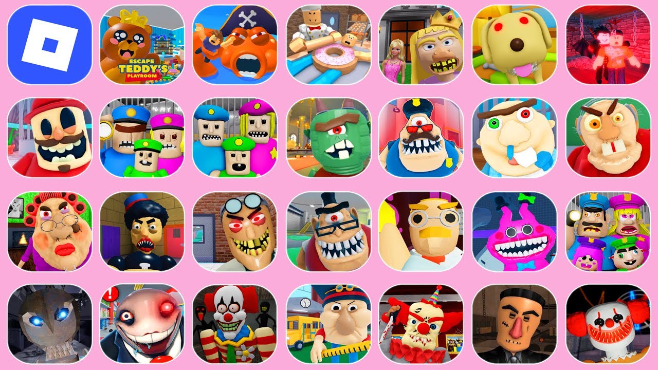 ROBLOX HALLOWEEN:TEDDY'S PLAYROOM.The PETSHOP.POLICE FAMILY.BARRY'S PRISON.KARKERKAR KURKUR.INK GAME